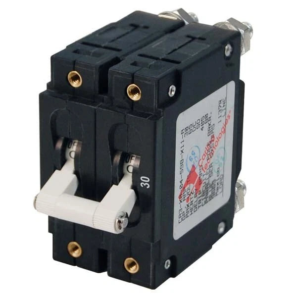 60 Amp Double Pole Toggle Circuit Breaker for Blue Sea C Series (7254)