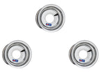 Set of 2 Polished Aluminum 8" Rolled Lip Wheels for Honda ATC 70 (1970–1980)