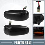 2pcs LED Side Marker Amber Light 2108200921 for Mercedes-Benz CLK320 (1998-1999)