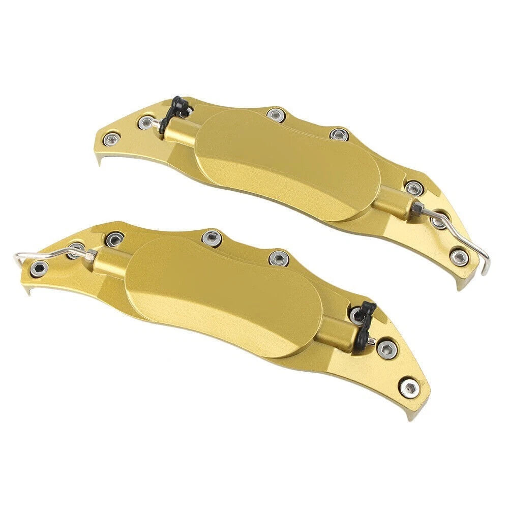 2X Metal Disc Brake Caliper Covers for Universal 18" Wheel Gold