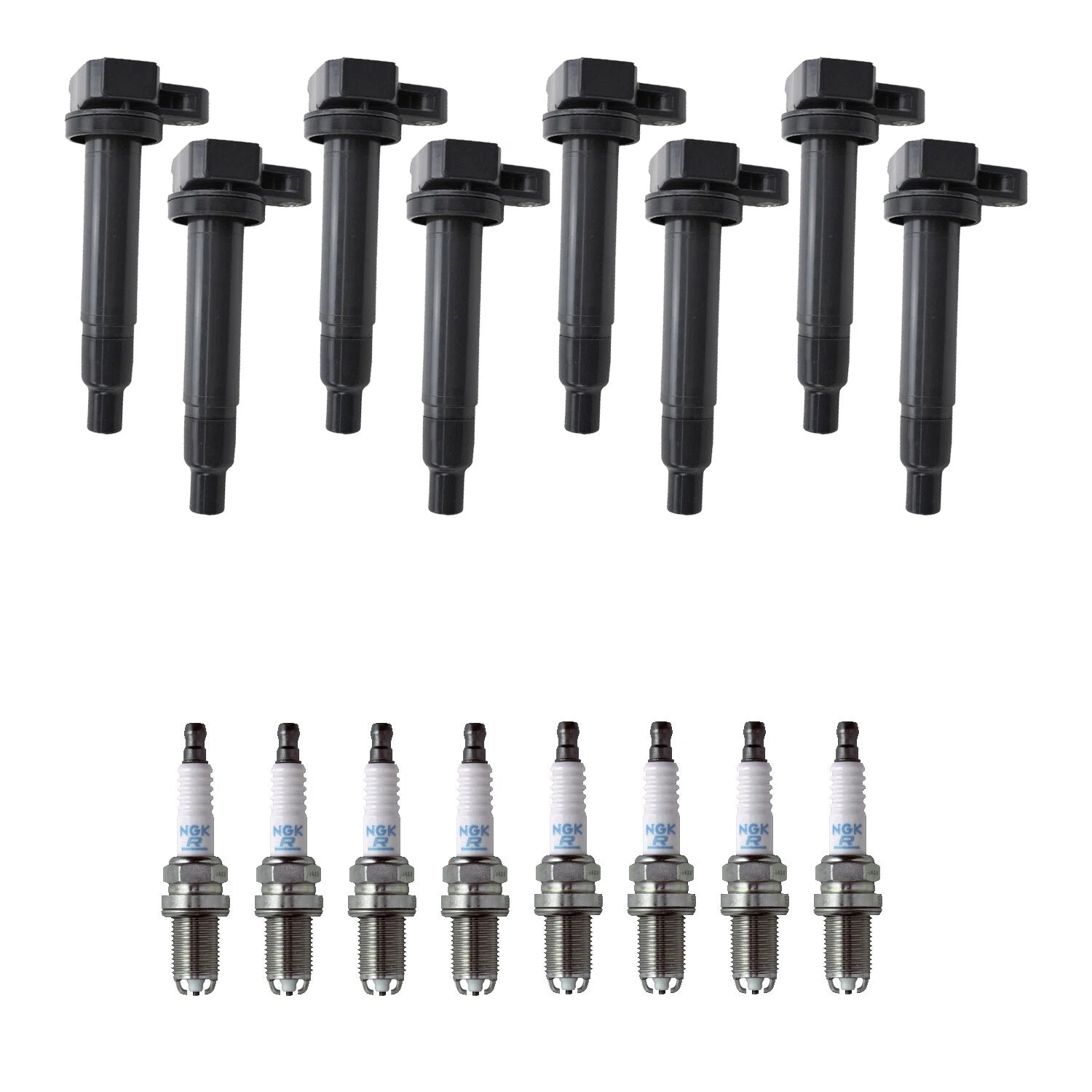 Set of 8 Ignition Coils & NGK Spark Plugs for Lexus GS430 (2001–2006)