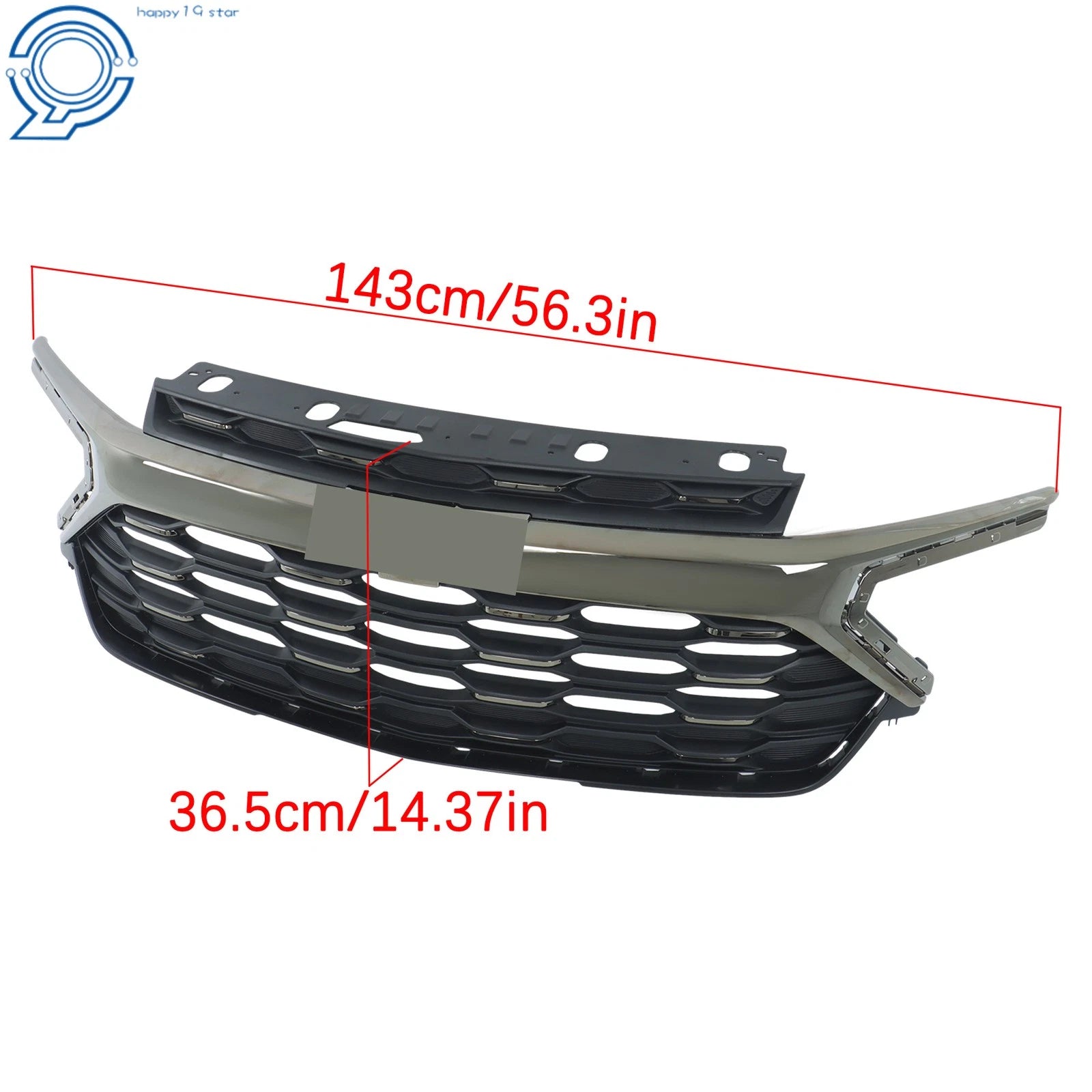 Gloss Black Center Grille for Chevrolet Trailblazer (2024-2026)