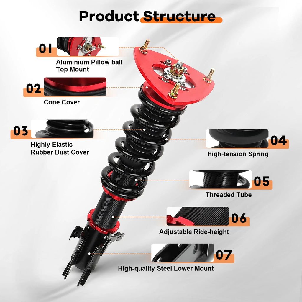 Coilovers for Subaru Impreza WRX (2002–2007) & Forester (2003–2008)