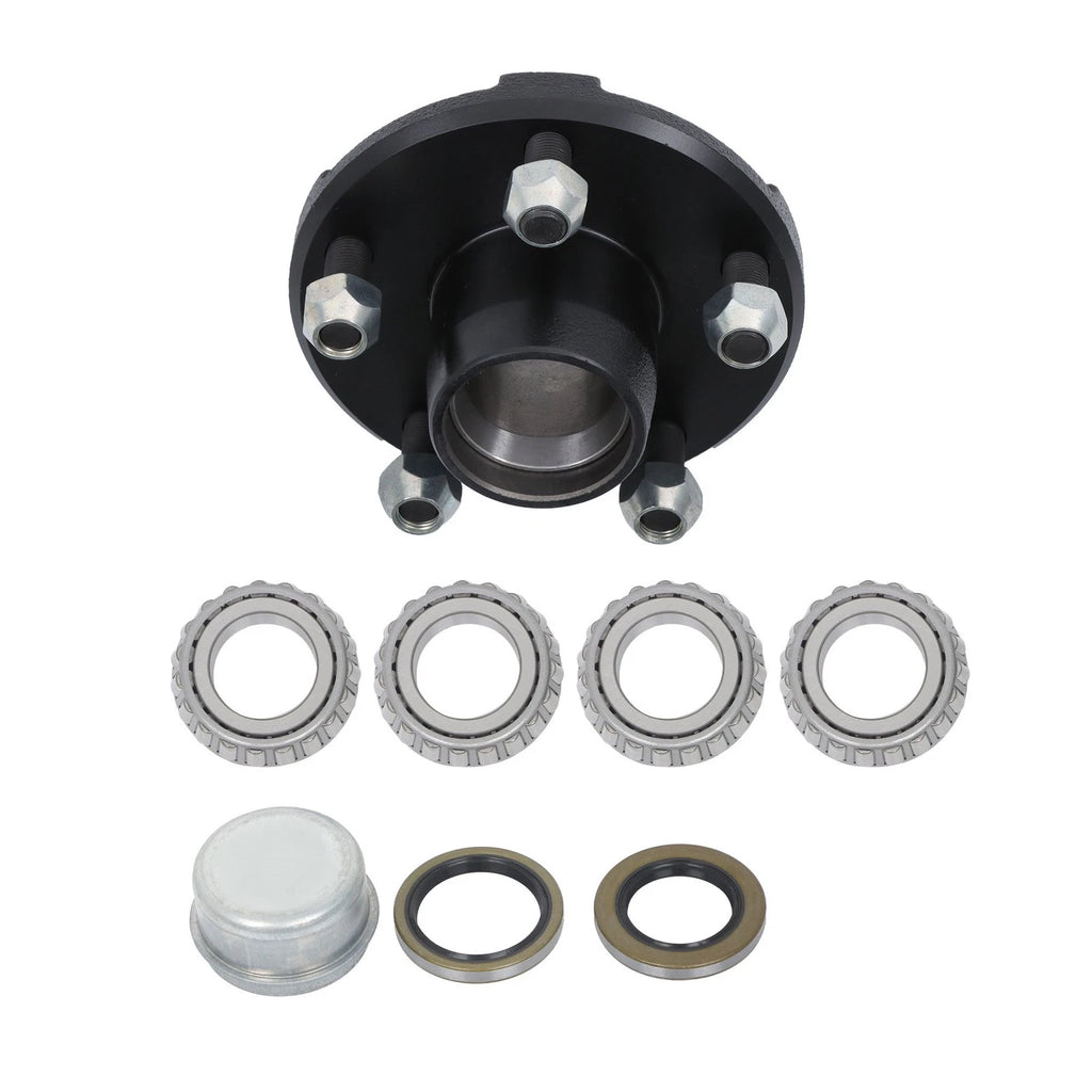Spindle Trailer Hub Kit for 5 Bolt Trailers (1" & 1-1/16")