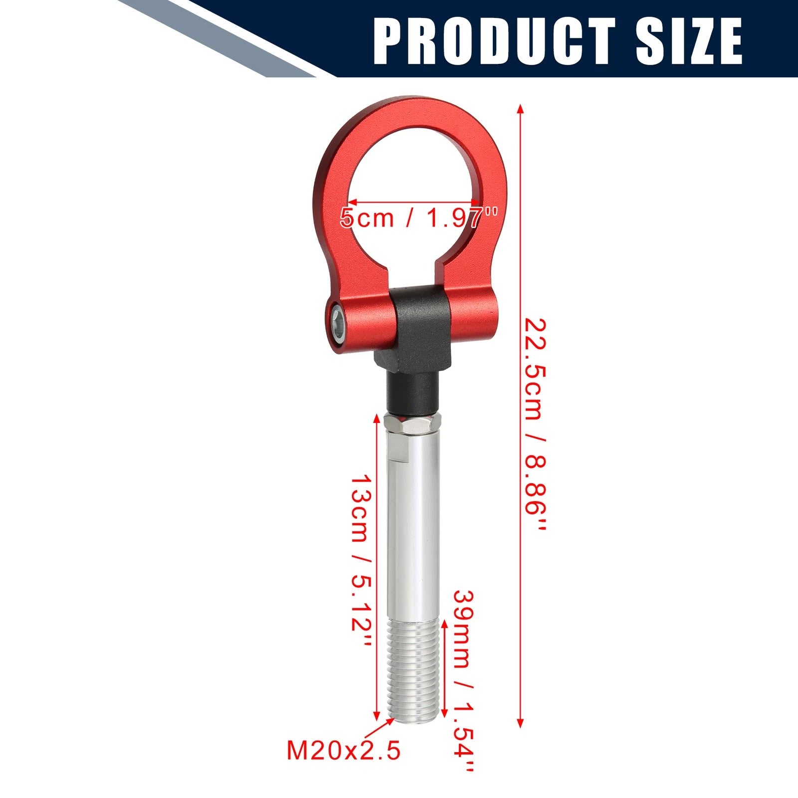 M20x2.5 Tow Hook Screw for Hyundai Veloster (2012–2017)
