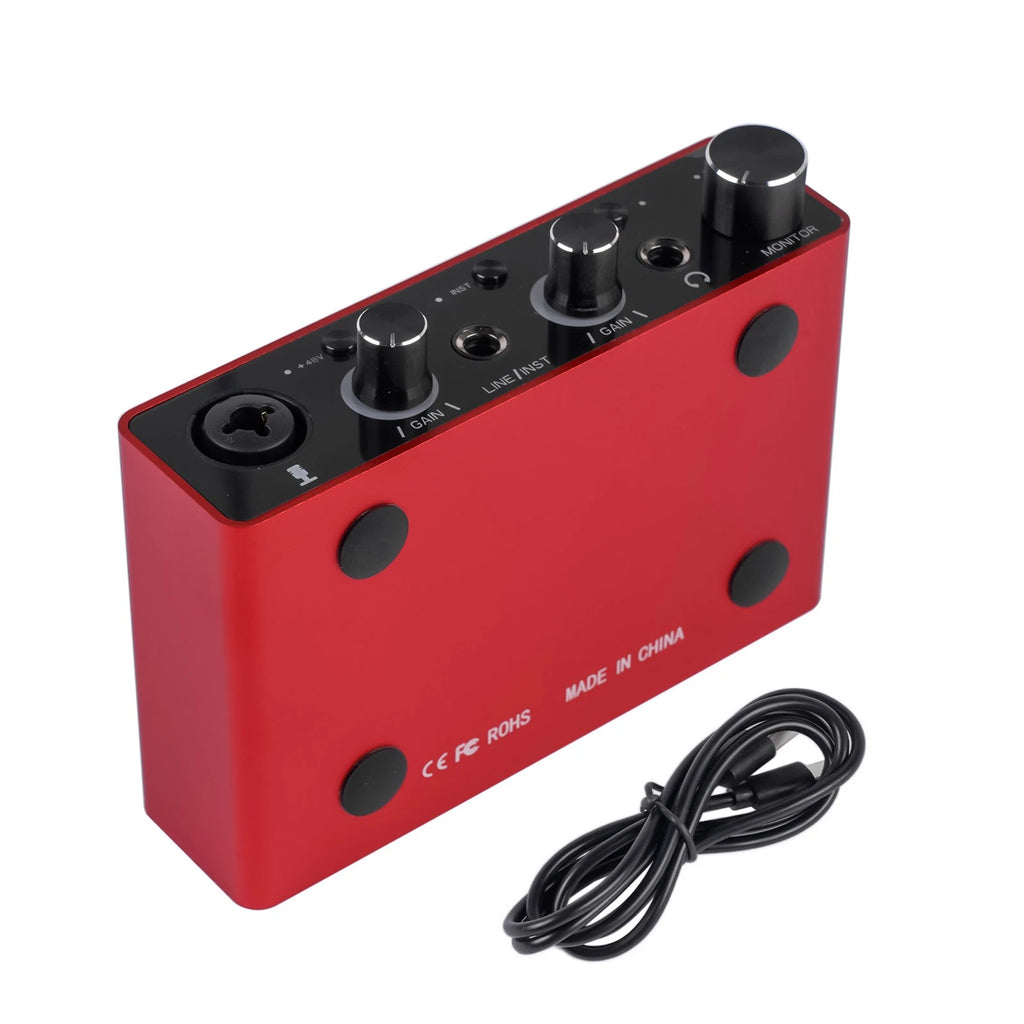 USB Audio Interface for Home Studio Recording