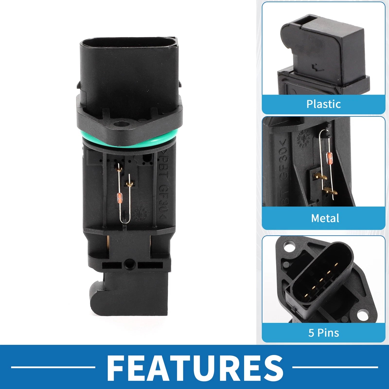 MAF Mass Air Flow Sensor for BMW 745i E65 (2002–2003) No.13627501554