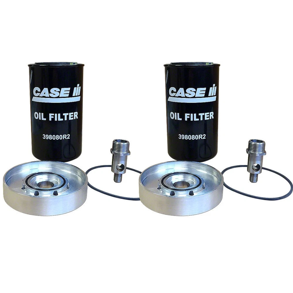 Oil Filter Adapter Kit Set of 2 for International 1026 1256 1456 856 1206 806