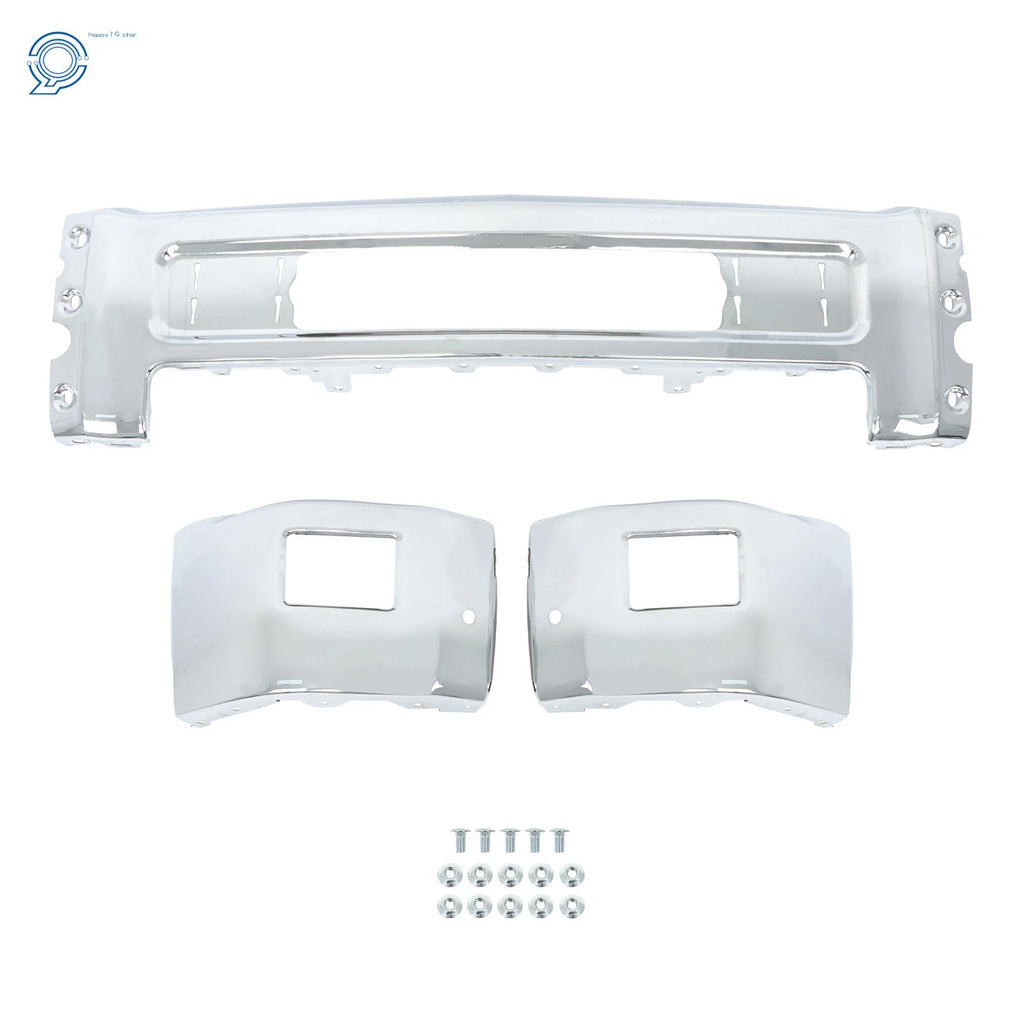 Front Steel Bumper with Sensor Holes for Chevy Silverado 2500 3500 (2015-2019)