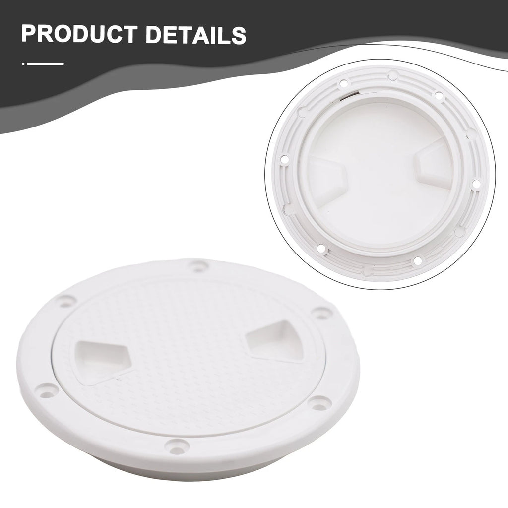 4-Inch Round Boat Inspection Hatch Cover for Marine Accessories (143X101mm)