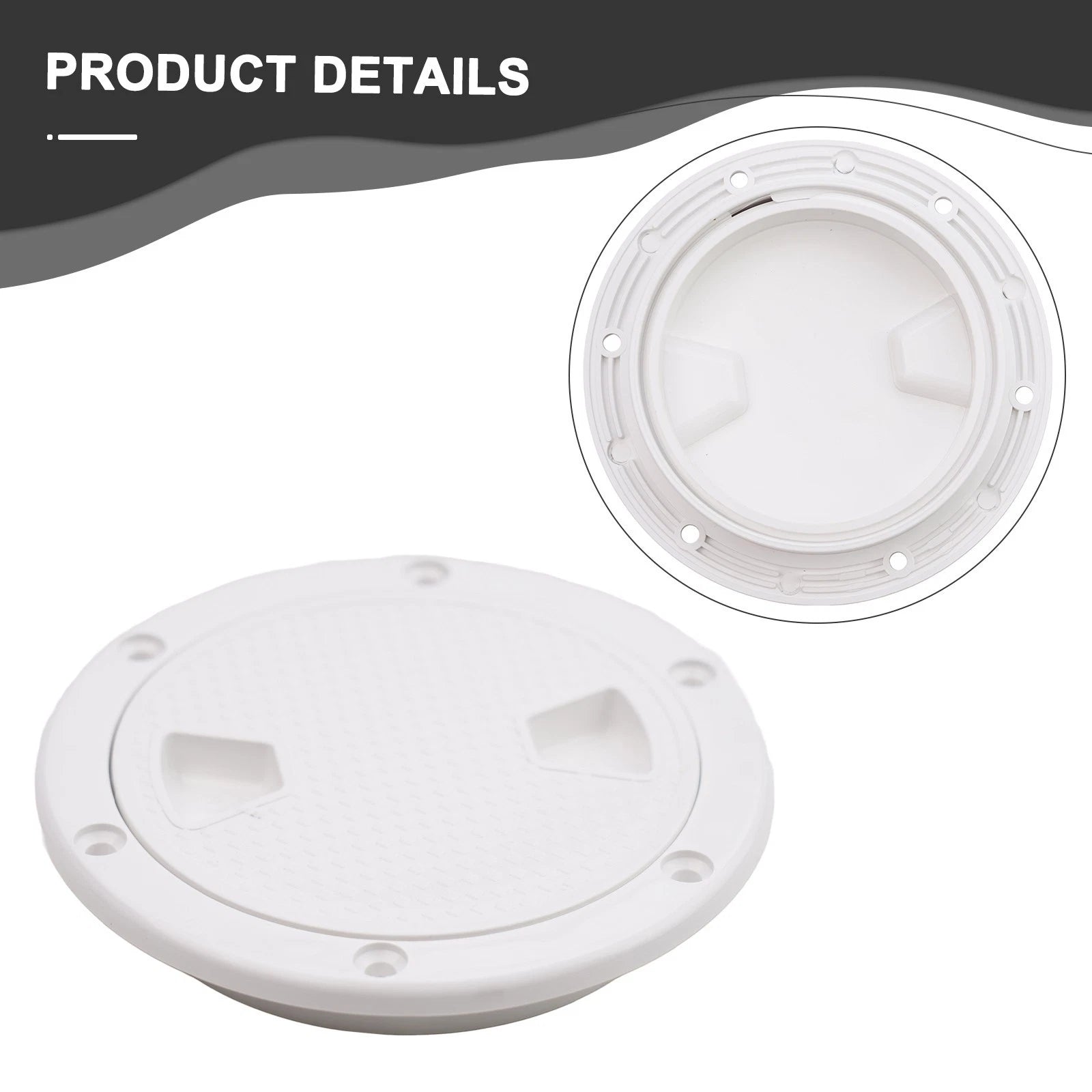 4-Inch Round Boat Inspection Hatch Cover for Marine Accessories (143X101mm)