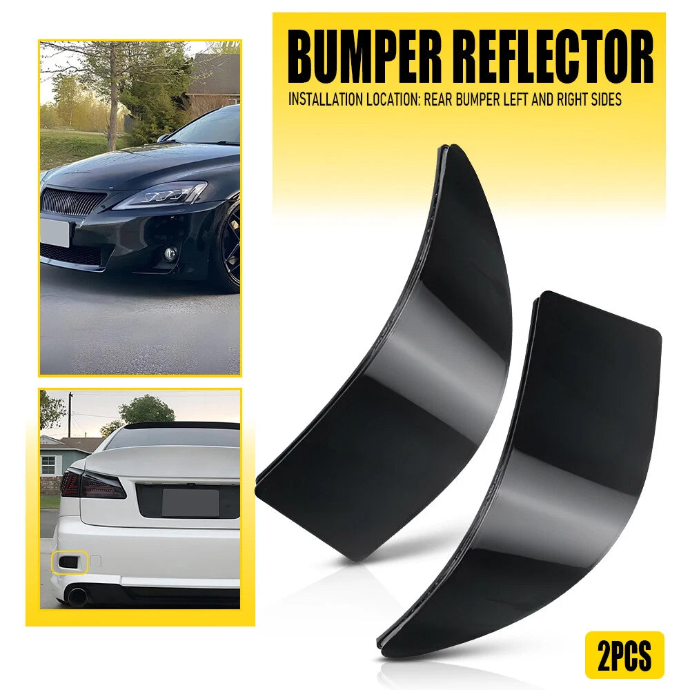 2X Bumper Reflector Cover for Lexus IS250 IS350 (2006–2013)