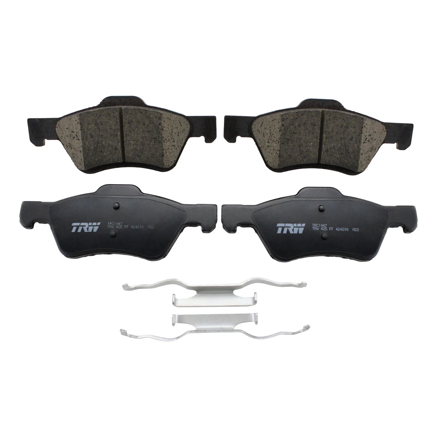 Set of 4 TRW Pro Front Ceramic Disc Brake Pads for Ford Escape (2001–2012)