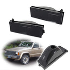 2 Smoke Front Bumper Turn Signal Lights for Jeep Cherokee Wagoneer Comanche