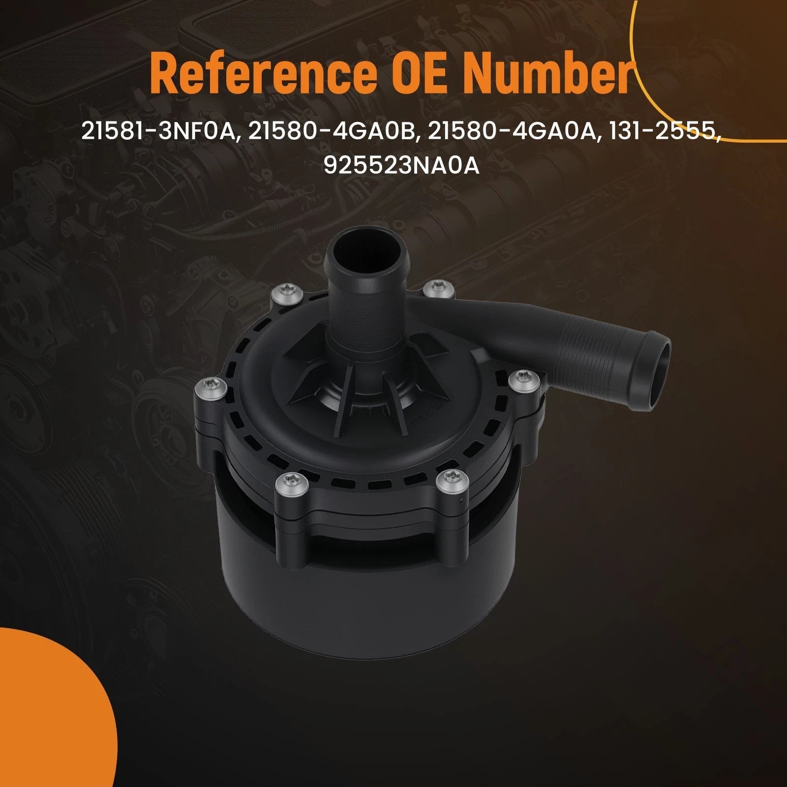 Electric Engine Water Pump for Nissan LEAF and Infiniti Q50 (2011–2021)