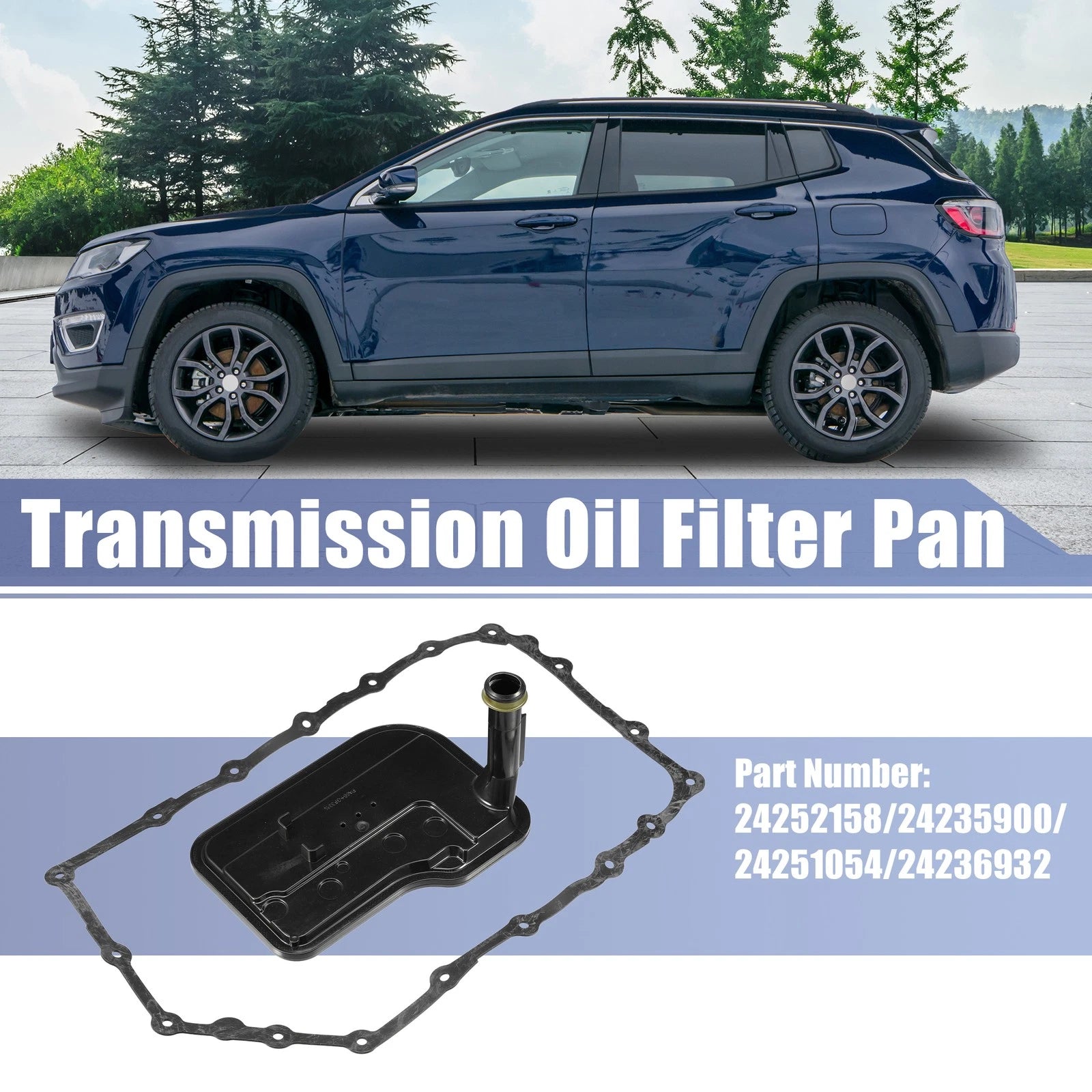 Transmission Oil Filter Pan Gasket Kit for Cadillac ATS CTS Chevy SS (2013–2019)