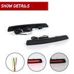 Smoked Red LED Rear Bumper Reflectors for Acura TL (2012–2014)