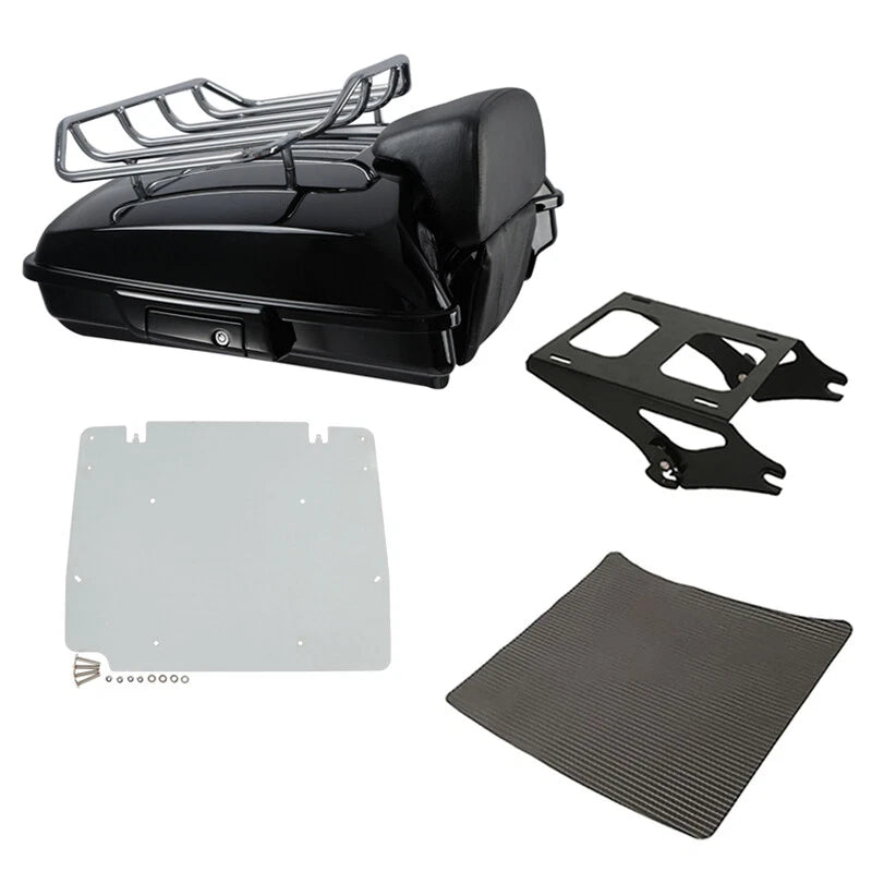 Trunk Luggage Backrest Rack Mount Plate for Harley Touring (2014–2026)