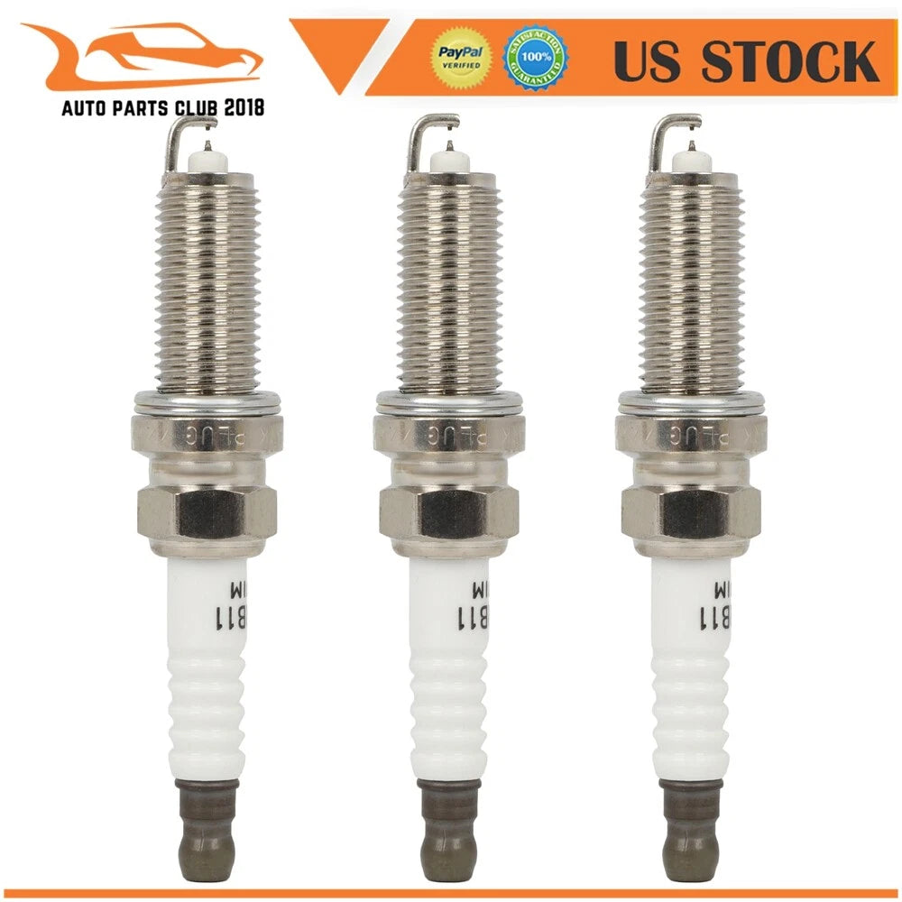 3Pcs Iridium Spark Plugs for Smart Fortwo (2016–2017)