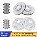 Drilled Rotors & Brake Pads for Hyundai Sonata Kia Optima (2011–2015)
