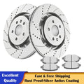 Front Brake Rotors and Pads Kit for Ford Flex Taurus Explorer Lincoln MKT MKS (2009–2019)