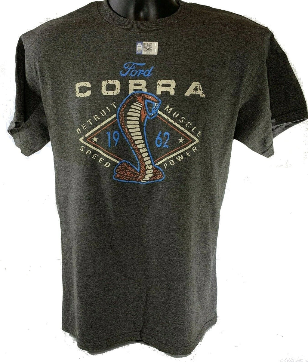 Licensed Shelby Cobra T Shirt Gray for Ford Mustang (1962–1962)