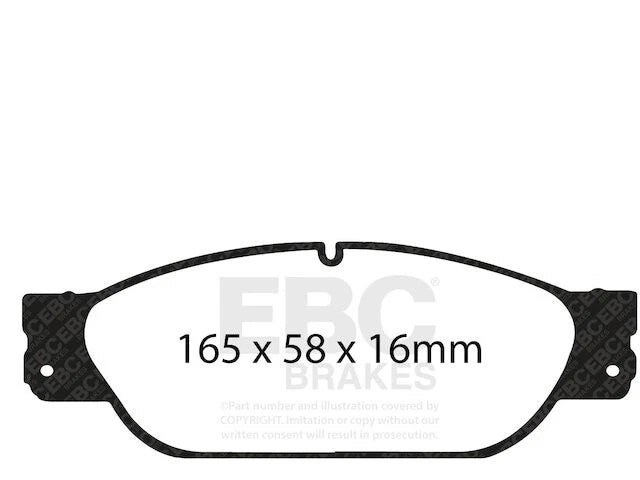 Front Brake Pad Set for Jaguar S Type (2003–2005) HB184NS