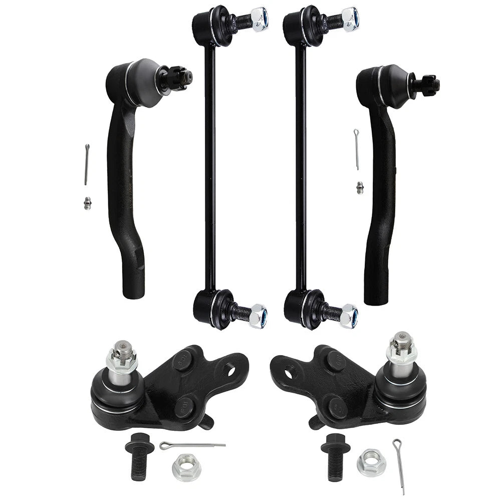 Struts Sway Bars Tie Rods Ball Joints Kit for Toyota Camry (2012–2017)
