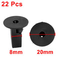 22 Pcs Splash Guard Fastener Rivets Clip for Toyota 