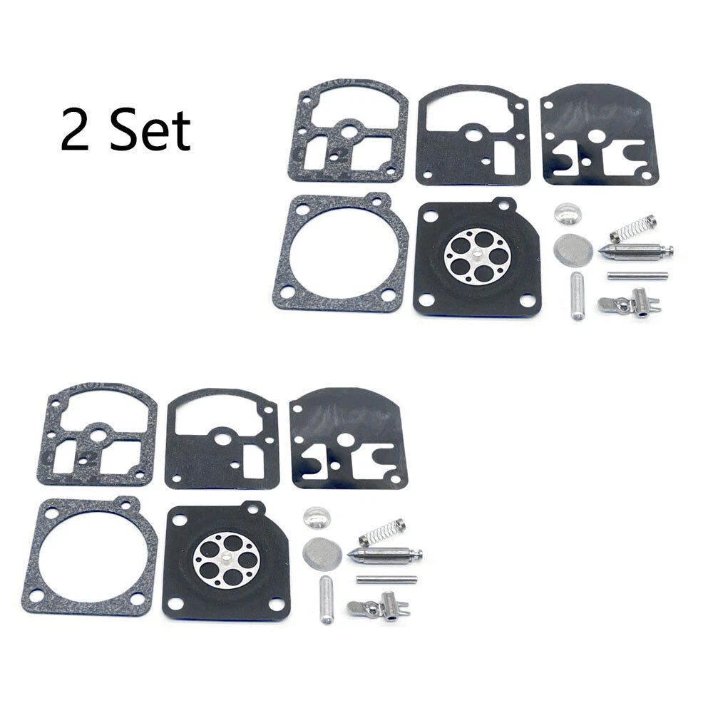 2X Chainsaw Carburetor Carb Kit for Homelite 330 Series (RB-3, C1S-H2A)