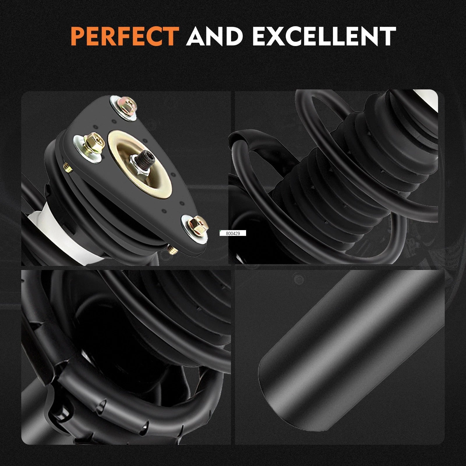 2X Complete Struts Shocks Springs & Mount for Mazda 5 (2006–2010) & Mazda 3 (2004–2013)