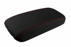 Console Lid Pull Over Cover Leather for Honda Civic (2006–2011) Red Stitch