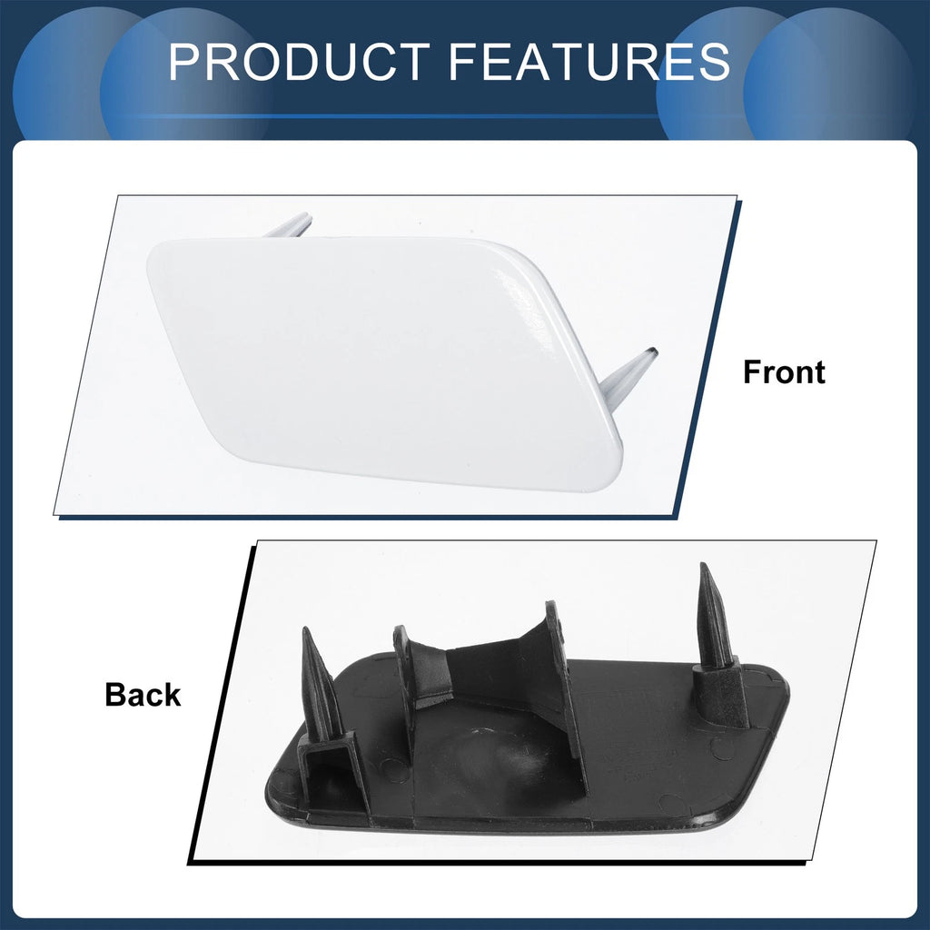 Front Right Washer Nozzle Cover Cap for Audi A3 8V (2016–2020) White
