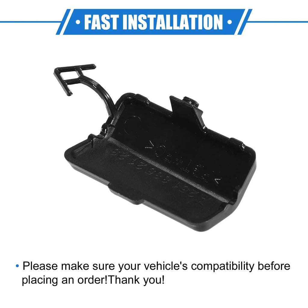 Rear Bumper Tow Hook Eye Hole Cap for Mercedes-Benz R320 (2007-2009) Black