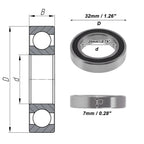 Deep Groove Ball Bearings 6804VV for Various Models (20x32x7mm)