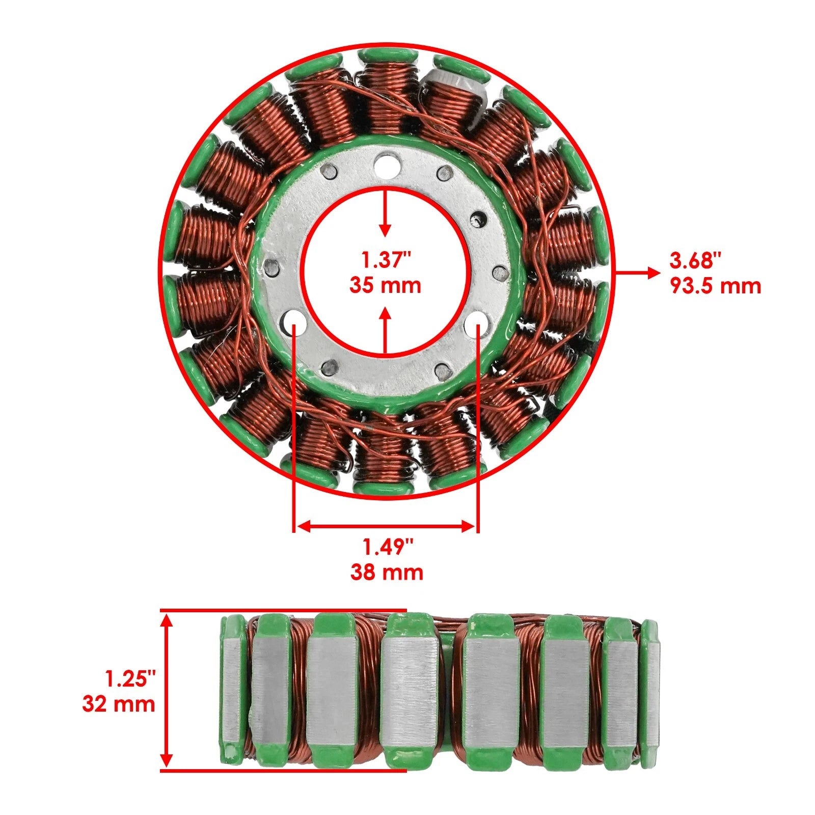 Stator for Sea-Doo 3D RFI 800 (2005) Magneto