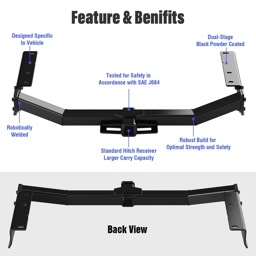 Towing Hitch Receiver Class 3 for Toyota Highlander (2014-2019)