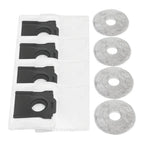 Set of 4 Mop Pads and 4 Dust Bags for Dreame Mova E40 (2020–2023)