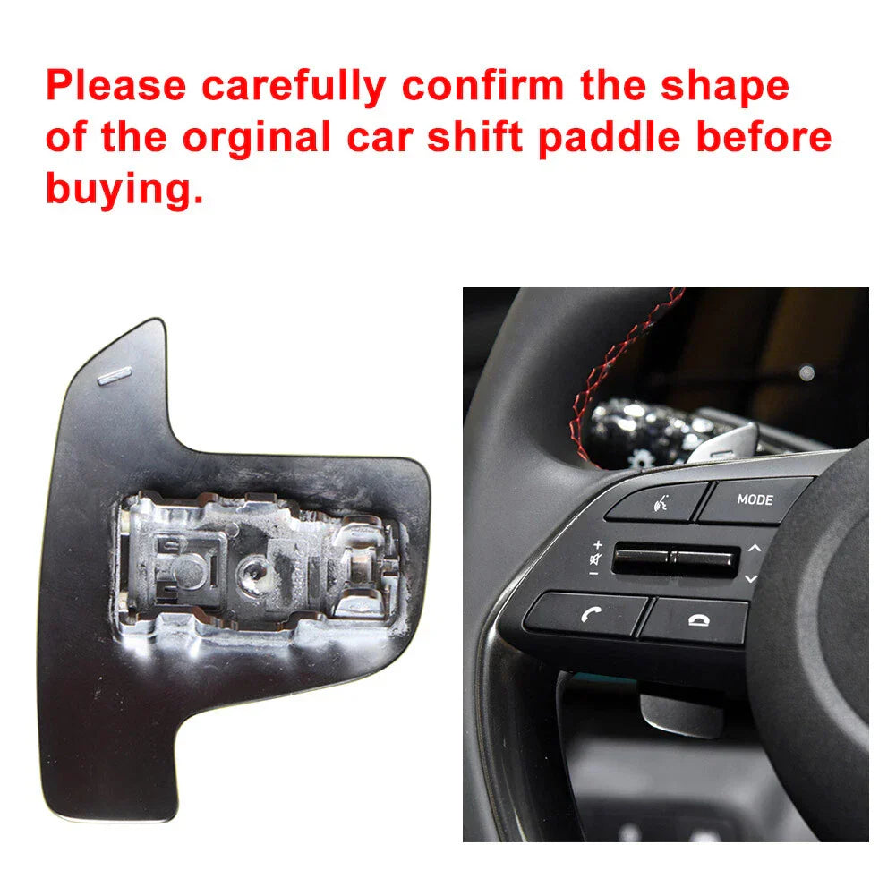 Steering Wheel Shift Paddle Shifter Extensions for Hyundai Elantra, Sonata (2011-2023)