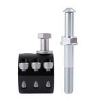 Steering Stabilizer Tie Rod Clamp for Jeep JK JKU JL JLU (2007–Present) 1-1/2" OD Black