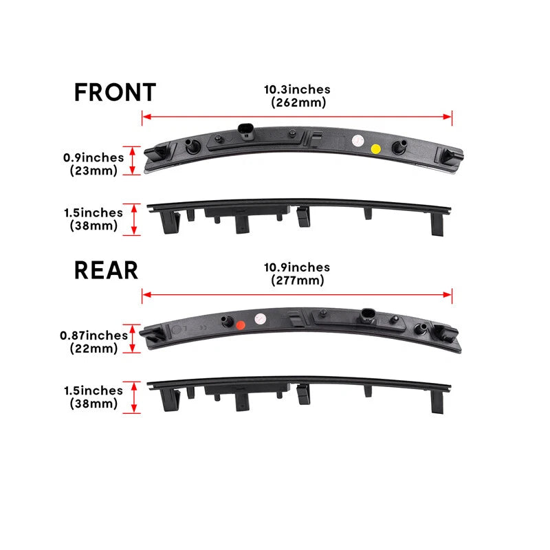 Set of 4 Smoke LED Side Marker Lights for Corvette C7 (2014–2019)