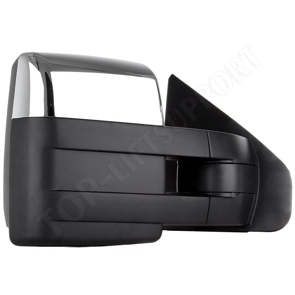 Set of 2 Chrome Power Heated Tow Mirrors for F150 (2007–2014)