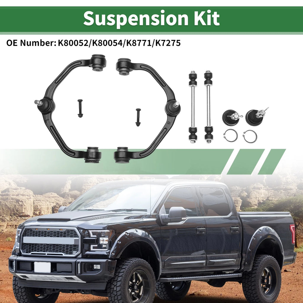 6 Pcs Front Upper Control Arms for Ford Ranger (1998–2011) No.K80052/K80054
