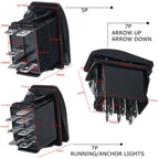 1X LED Rocker Switch for Boat Car Marine Dash (12V)