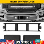 Set of 2 Front Bumper Guards Inserts End Caps for Ford F150 (2018)