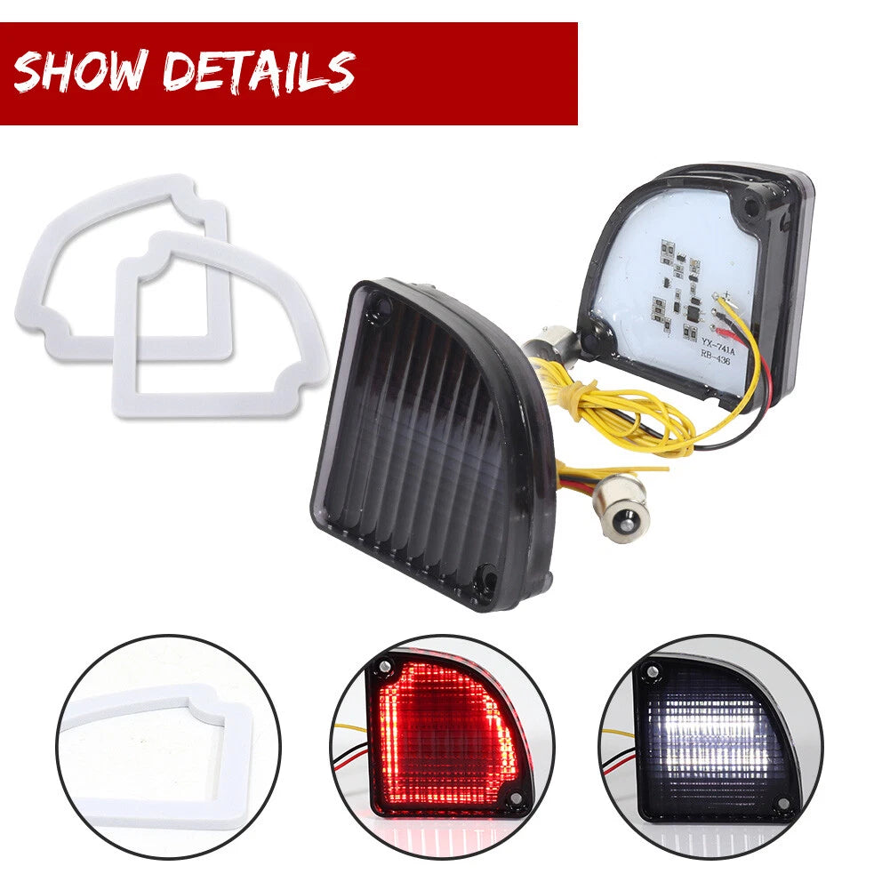 Smoked Reverse Back Up Tail Light Set for Chevrolet GMC Fleetside Pickup (1967–1972)
