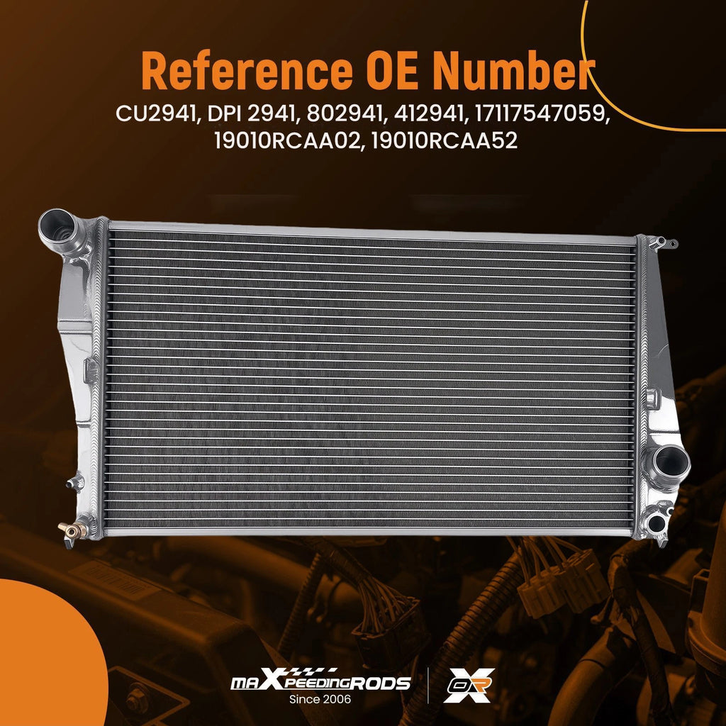 Cross Flow Aluminum Radiator for BMW 335i/Z4/135i 3.0L AT (2007–2011) 412941
