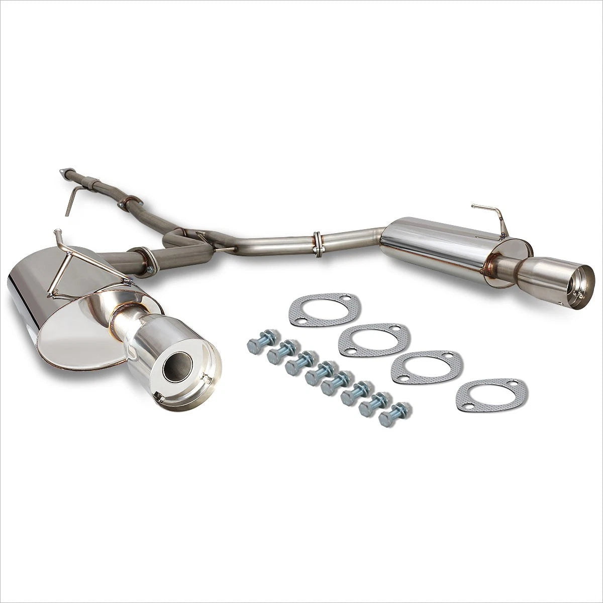 Dual 4" Muffler Tip Catback Exhaust for Nissan Maxima 3.5L V6 (2004–2008)
