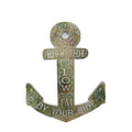Decorative Anchor Wall Plaque 24" x 18" for Home Decor