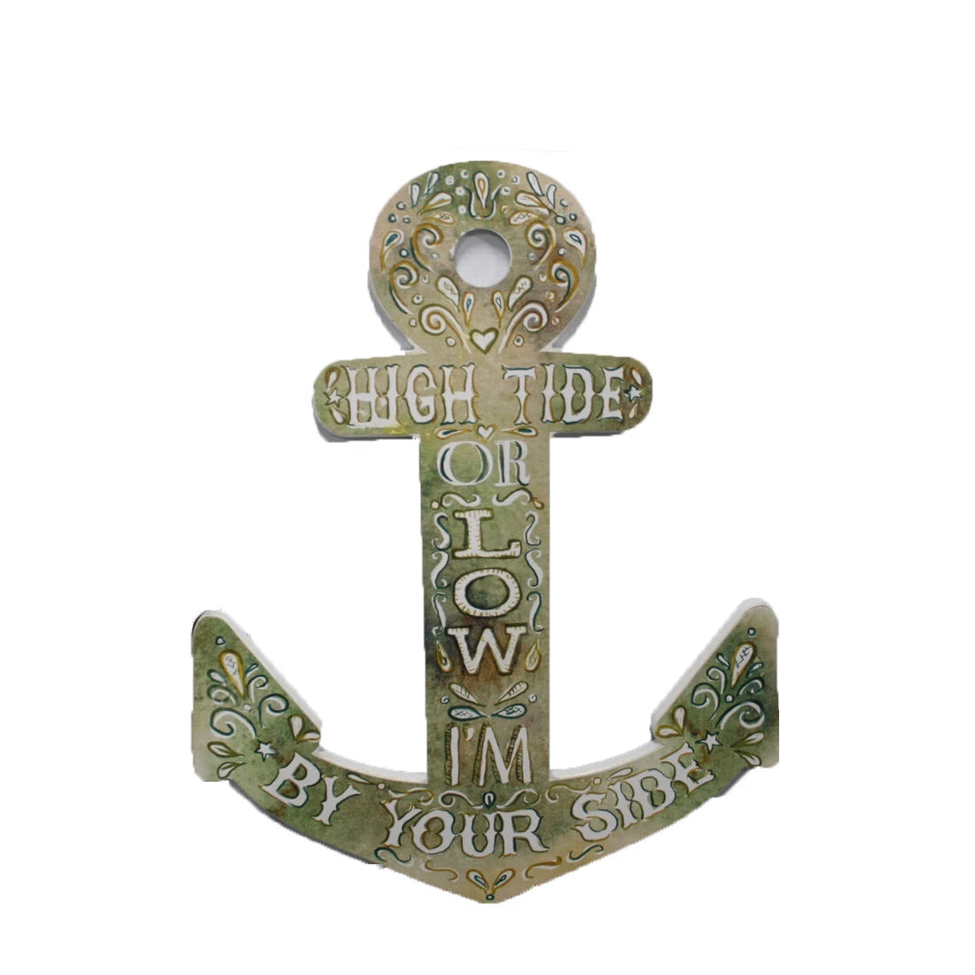 Decorative Anchor Wall Plaque 24" x 18" for Home Decor